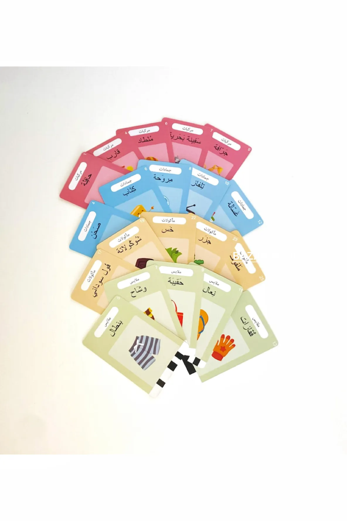 510 Arabic Words - Talking Audible Flash Cards In Blue - Smart Kids