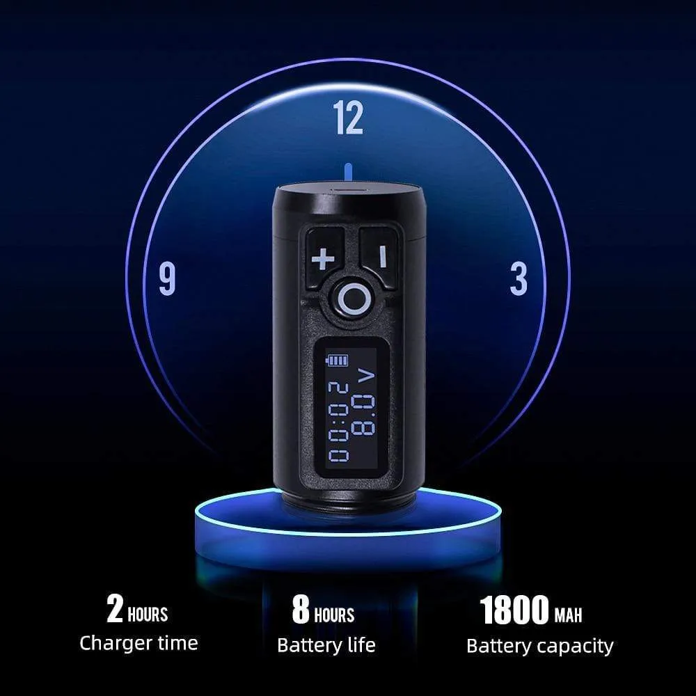 Biomaser Wireless Tattoo Machine Professional Rotary Tattoo Pen Original German Motor 1800mAh Battery Fast Charge Stroke 4.0mm