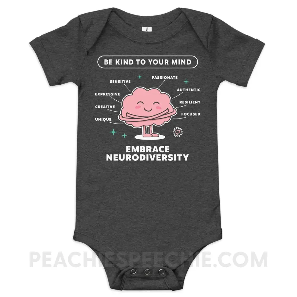 Embrace Neurodiversity Brain Baby Onesie