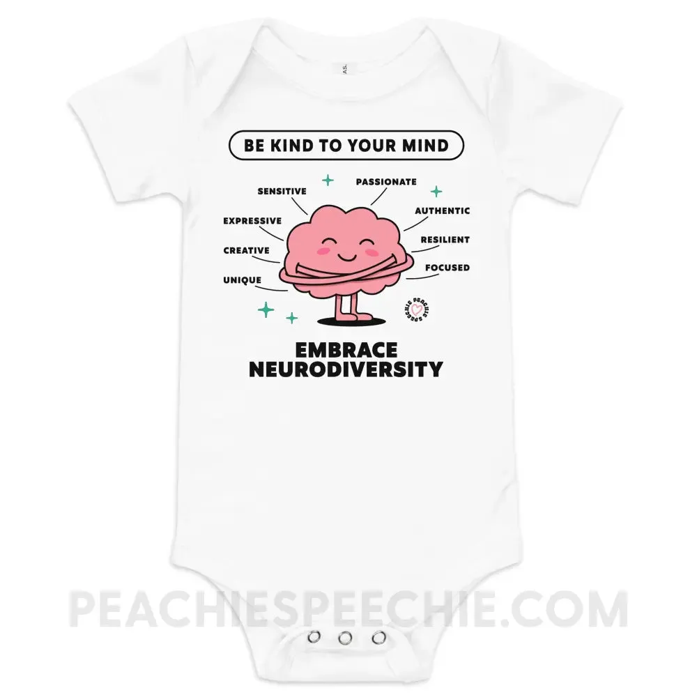 Embrace Neurodiversity Brain Baby Onesie