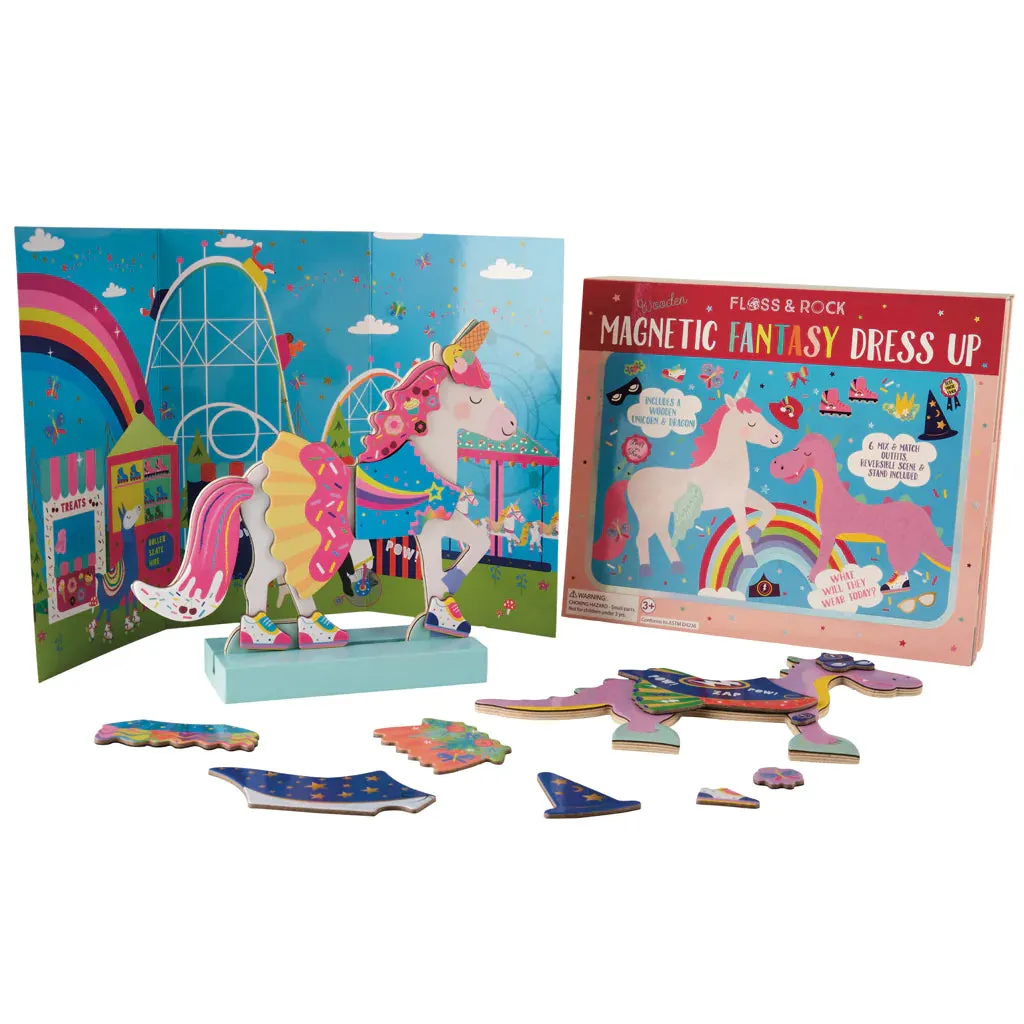 Floss & Rock Wooden Magnetic Dress Up – Fantasy Pets