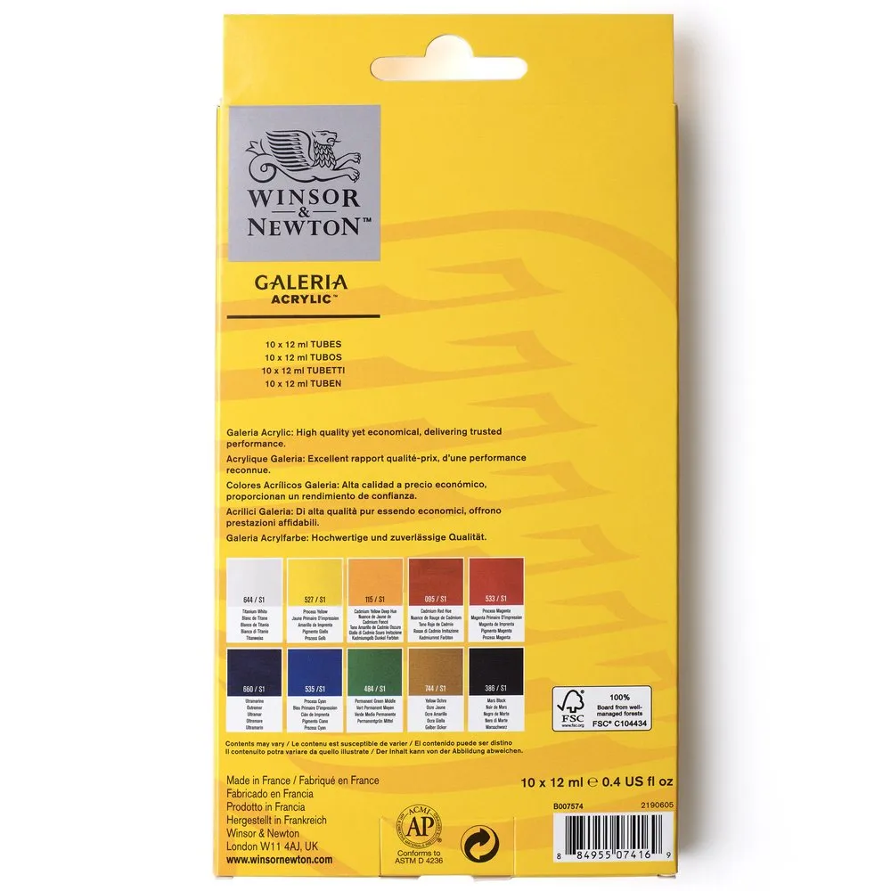 Galeria Acrylic Set 10x12ml