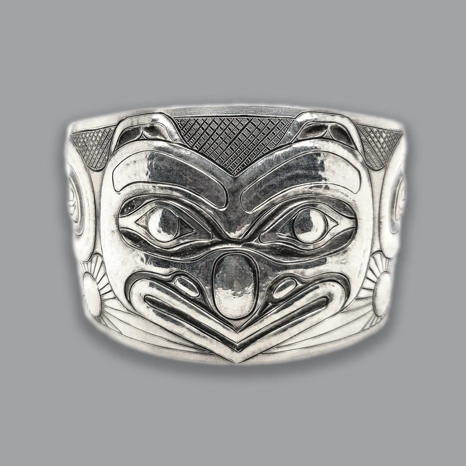 Haida Raven Steals the Light Repoussé Bracelet