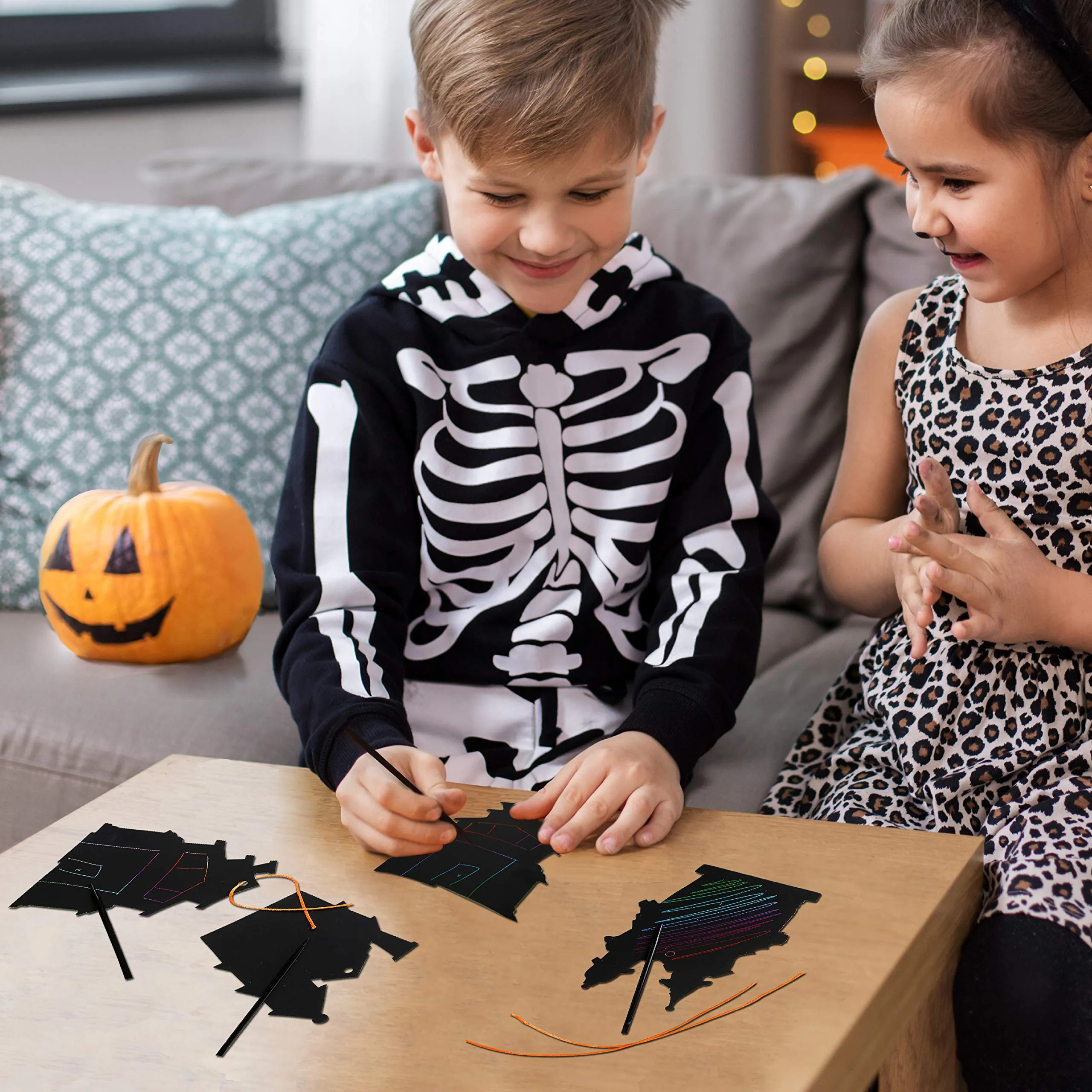 Halloween Magic Scratch Crafts for Kids and Adults - DIY Halloween Decorations - Haunted
