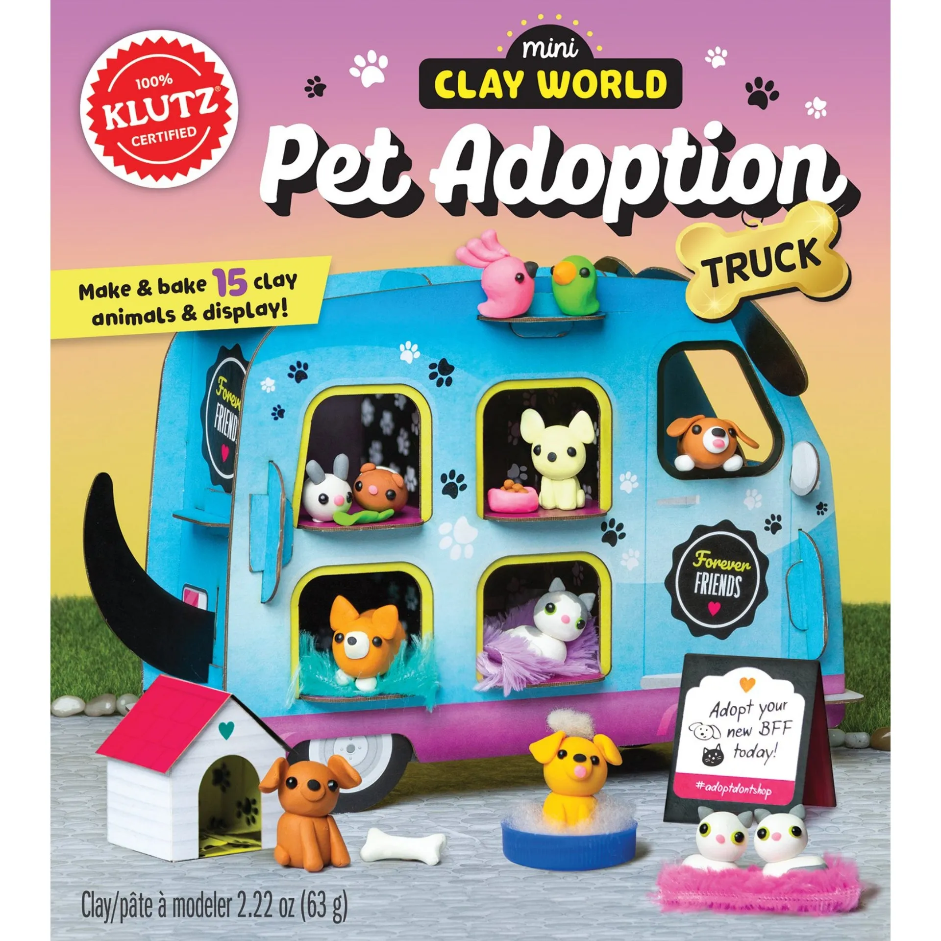 Mini Clay World Pet Adoption Truck