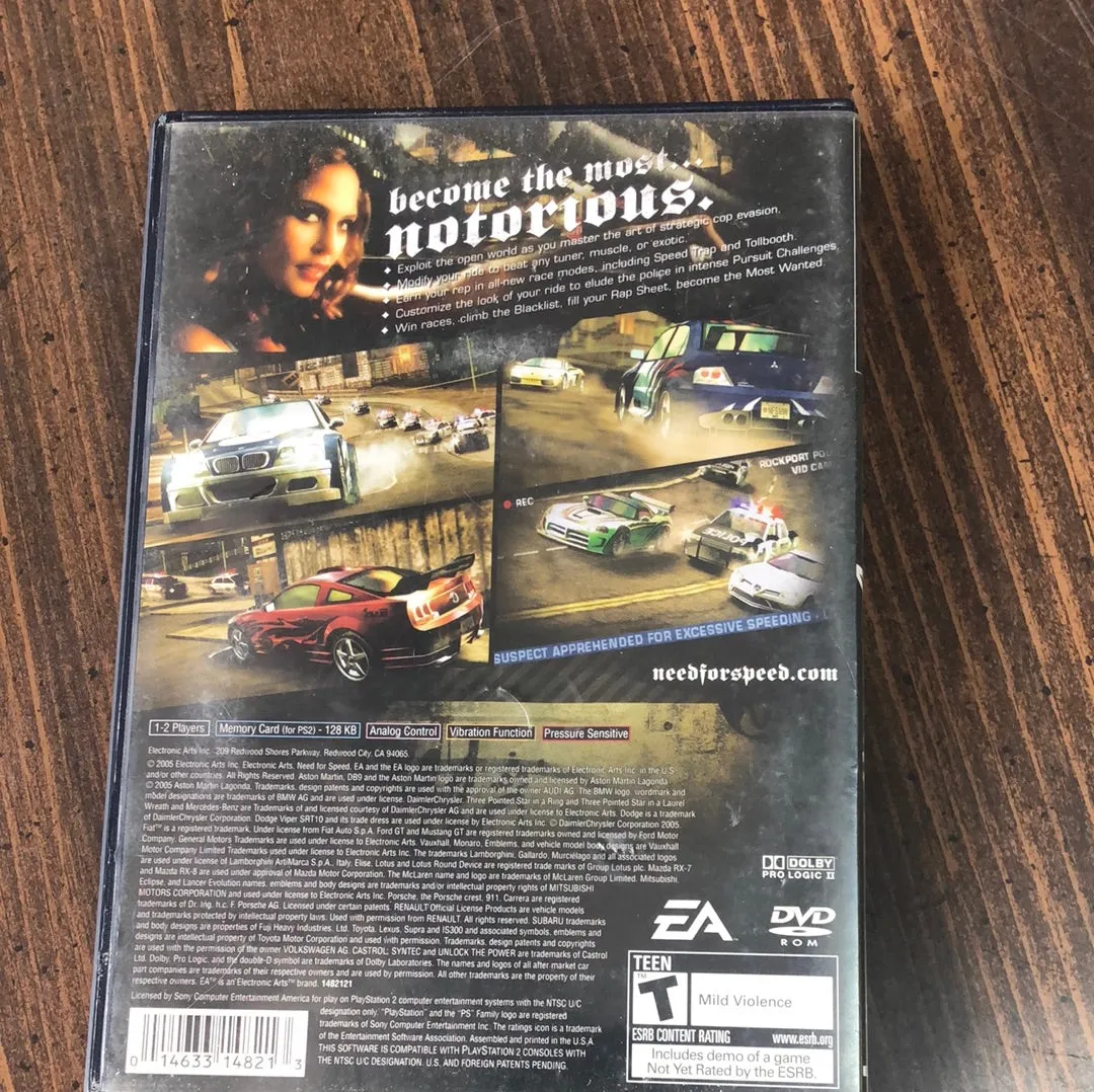Need for Speed: Most Wanted (PlayStation 2)