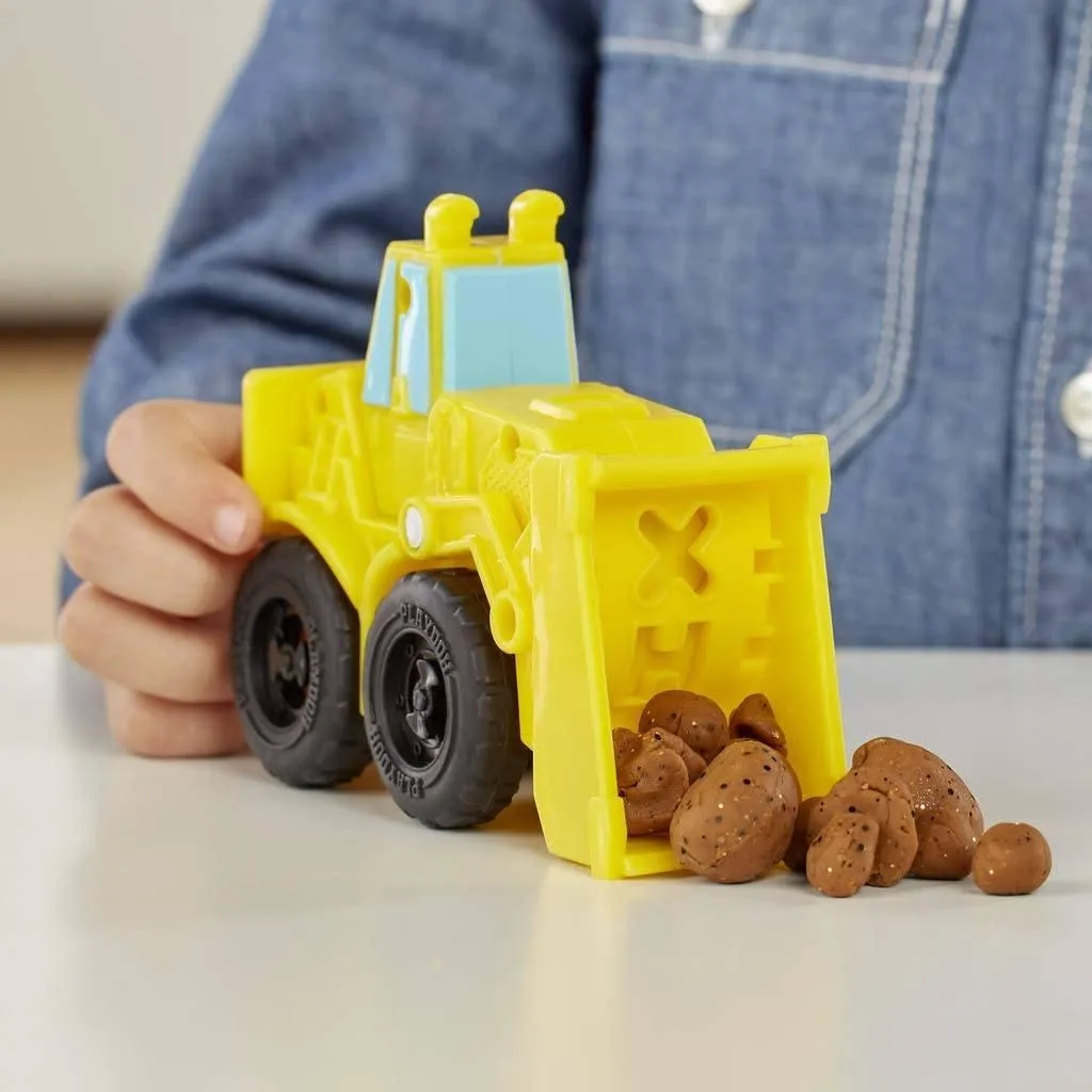 PLAY-DOH Wheels Excavator and Loader Toy Construction Trucks