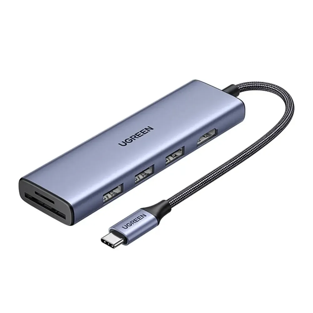Ugreen 6-in-1 Type C to HDMI  USB 3.0*3   SD/TF Converter