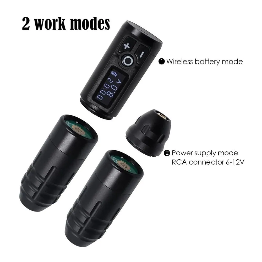 Wireless Tattoo Machine Battery Rotary Pen Powerful Motor Semi Permanent Makeup Machine Eyebrow Lip Microblading Art